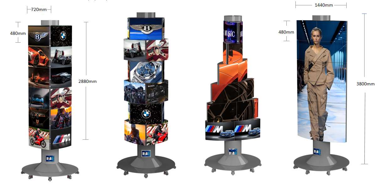 大型室内LED-6层变形-4弧面变2弧面-智能机械屏-（弧面）